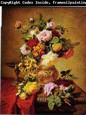 unknow artist Floral, beautiful classical still life of flowers.109